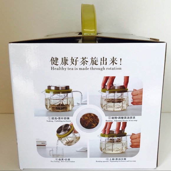 {DEYI} Rotary Filter Glass Tea Pot - 500ML - Picture 10 of 16